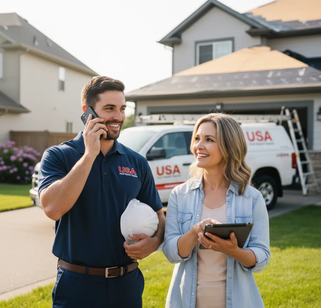 USA Roof Repair Experts customer support in Paradise
